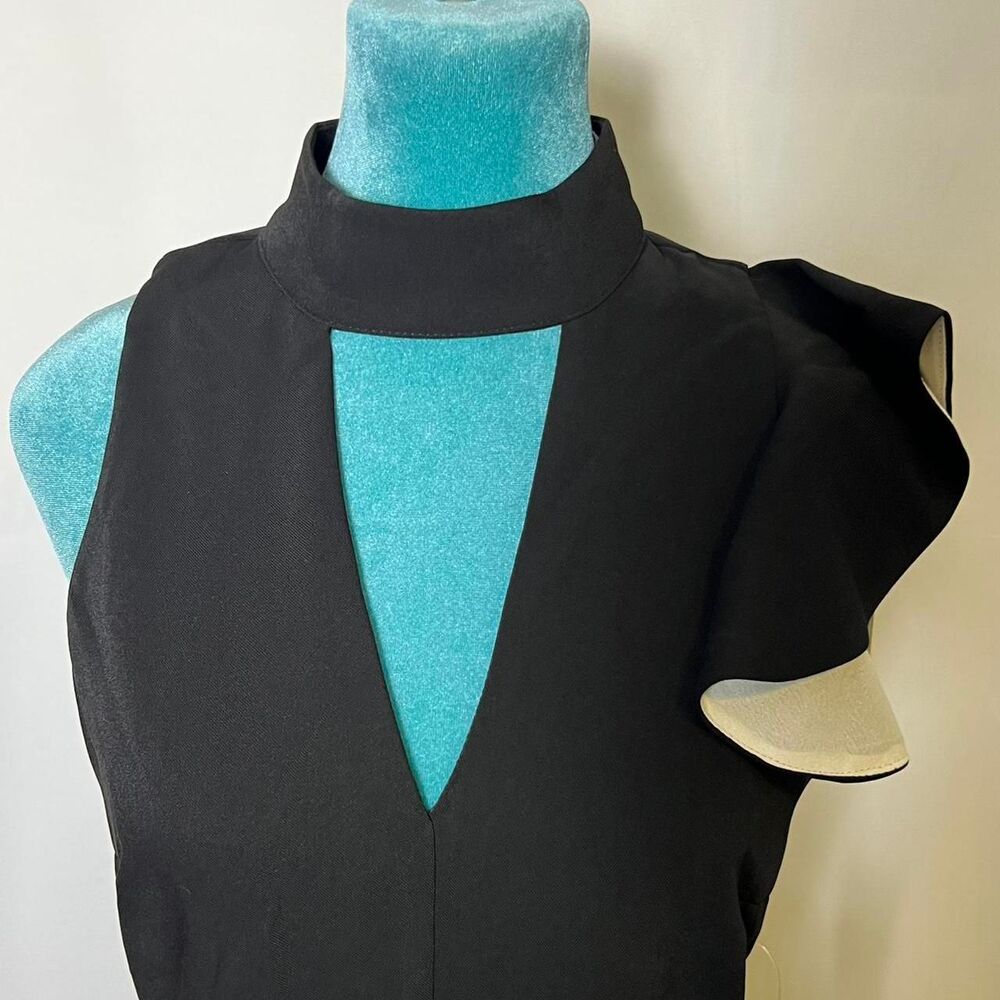 NWT Adelyn Rae Asymmetrical Ruffle LBD - Picture 5 of 7